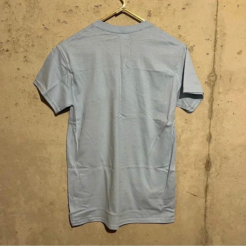 Army ROTC Men Leadership Excellence Crest Logo Blue T-Shirt Size Small NEW